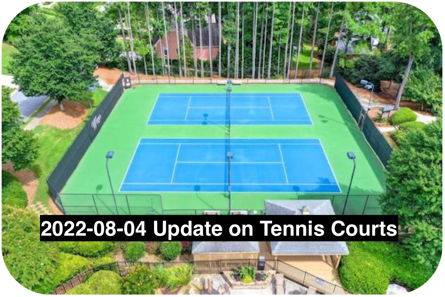 Update on Tennis Courts